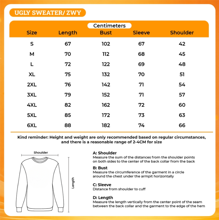 3D UGLY SWEATER - Jujutsu Kaisen Gifts