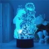 Jujutsu Kaisen 3D Illusion LED Night Light Manga Itadori Yuji Fans Kids Creative Gifts Table Lamps - Jujutsu Kaisen Gifts