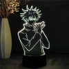 Jujutsu Kaisen Fushiguro Megumi Led 3D Night Light Anime Fingure for Bedroom Decor Child Kids Gift 3 - Jujutsu Kaisen Gifts