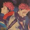 TIE LER 1PC Jujutsu Kaisen Kraft Paper Series Anime Poster Bar Cafe Decorative Painting Interior Decoration 2 - Jujutsu Kaisen Gifts