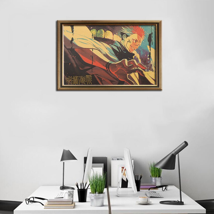 TIE-LER-Anime-Jujutsu-Kaisen-Posters-Kraft-Paper-Vintage-Poster-Wall-Sticker-Art-Painting-Study-Home-5.jpg TIE LER Anime Jujutsu Kaisen Posters Kraft Paper Vintage Poster Wall Sticker Art Painting Study Home 5 - Jujutsu Kaisen Gifts