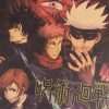 TIE LER Anime Jujutsu Kaisen Retro Kraft Paper Poster Bar Living Room Stickers Decorative Painting Wall 5 - Jujutsu Kaisen Gifts