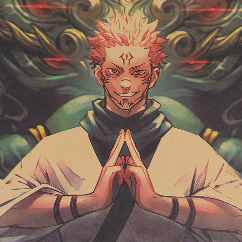 TIE-LER-Jujutsu-Kaisen-Kraft-Paper-Series-Bar-Cafe-Decorative-Painting-Kraft-Paper-Wall-Sticker-Interior-2.jpg TIE LER Jujutsu Kaisen Kraft Paper Series Bar Cafe Decorative Painting Kraft Paper Wall Sticker Interior 2 - Jujutsu Kaisen Gifts