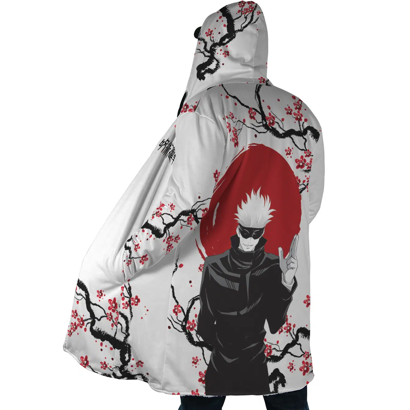 Hooded Cloak Coat side 3 - Jujutsu Kaisen Gifts
