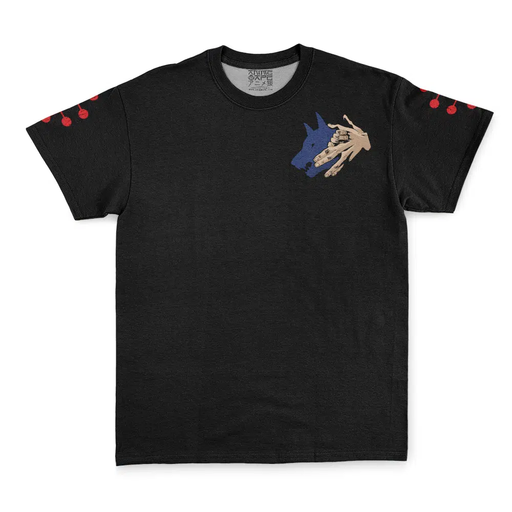 Megumi-Fushiguro-Divine-Dog-JJK_Streetwear-T-Shirt-FRONT Megumi Fushiguro Divine Dog JJK Streetwear T Shirt FRONT - Jujutsu Kaisen Gifts