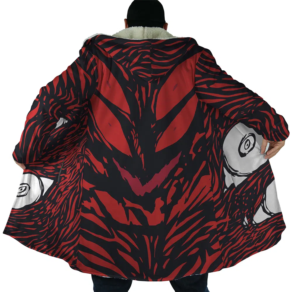 Ryomen Sukuna Jujutsu Kaisen AOP Hooded Cloak Coat NO HOOD mockup - Jujutsu Kaisen Gifts