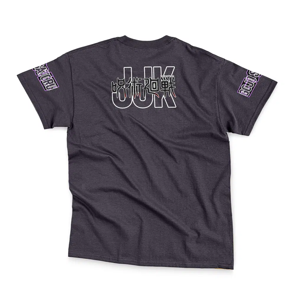 gojo-Streetwear-T-Shirt-Back-wrinkly-2 gojo Streetwear T Shirt Back wrinkly 2 - Jujutsu Kaisen Gifts