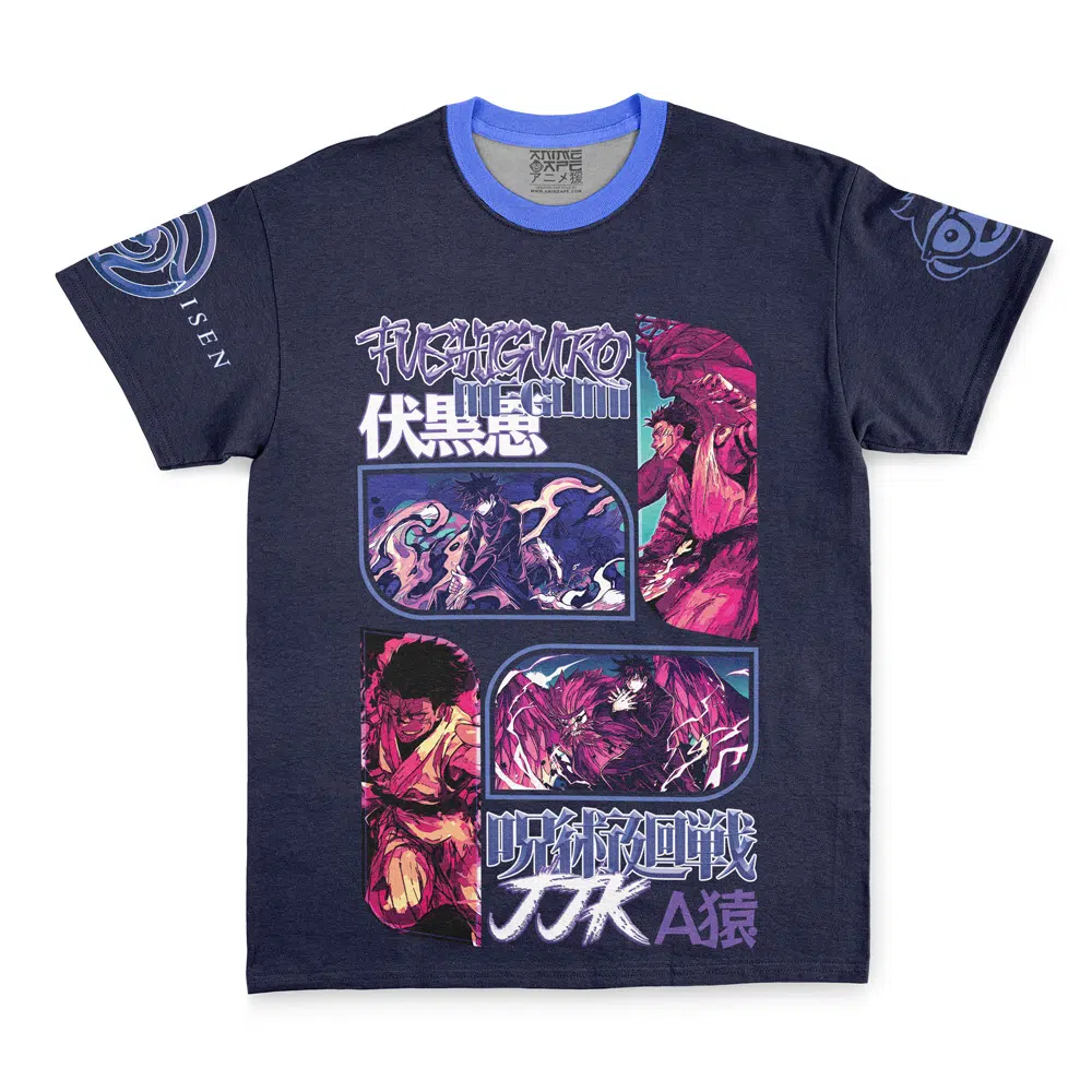 megumi-Streetwear-T-Shirt-Front megumi Streetwear T Shirt Front - Jujutsu Kaisen Gifts